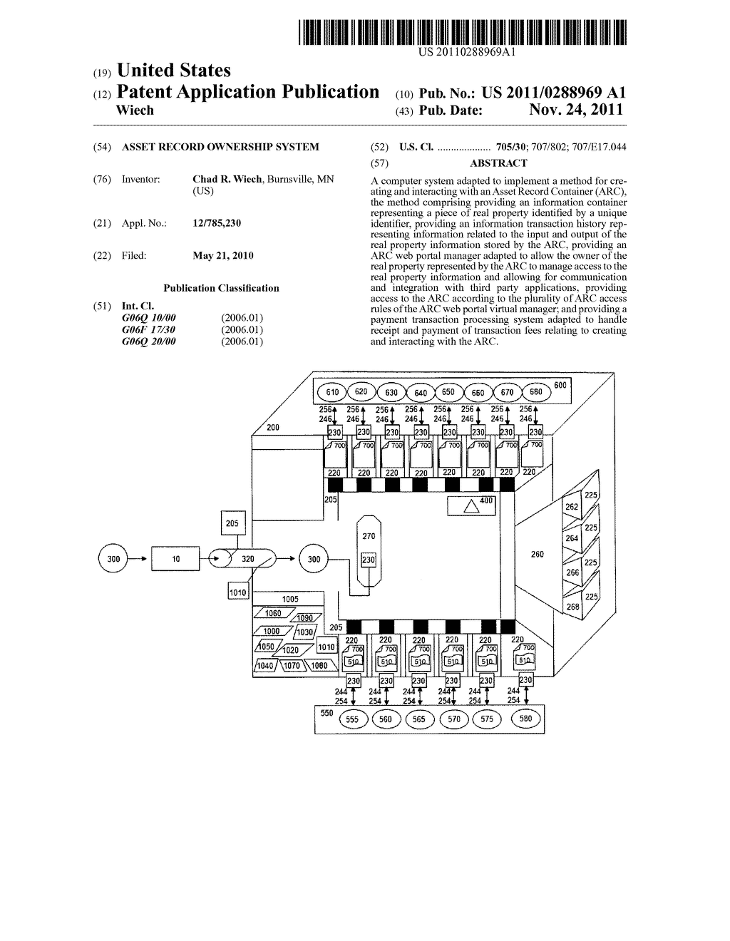 ASSET RECORD OWNERSHIP SYSTEM - diagram, schematic, and image 01