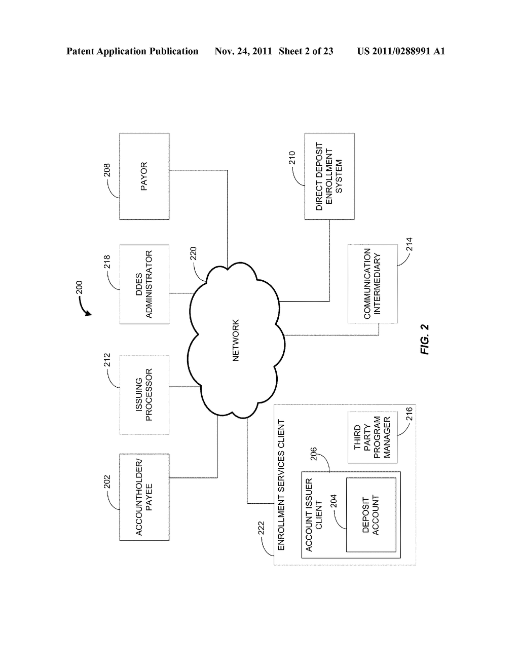 SYSTEM AND METHOD FOR AUTOMATED ISSUER-EFFECTUATED DIRECT DEPOSIT     ENROLLMENT - diagram, schematic, and image 03