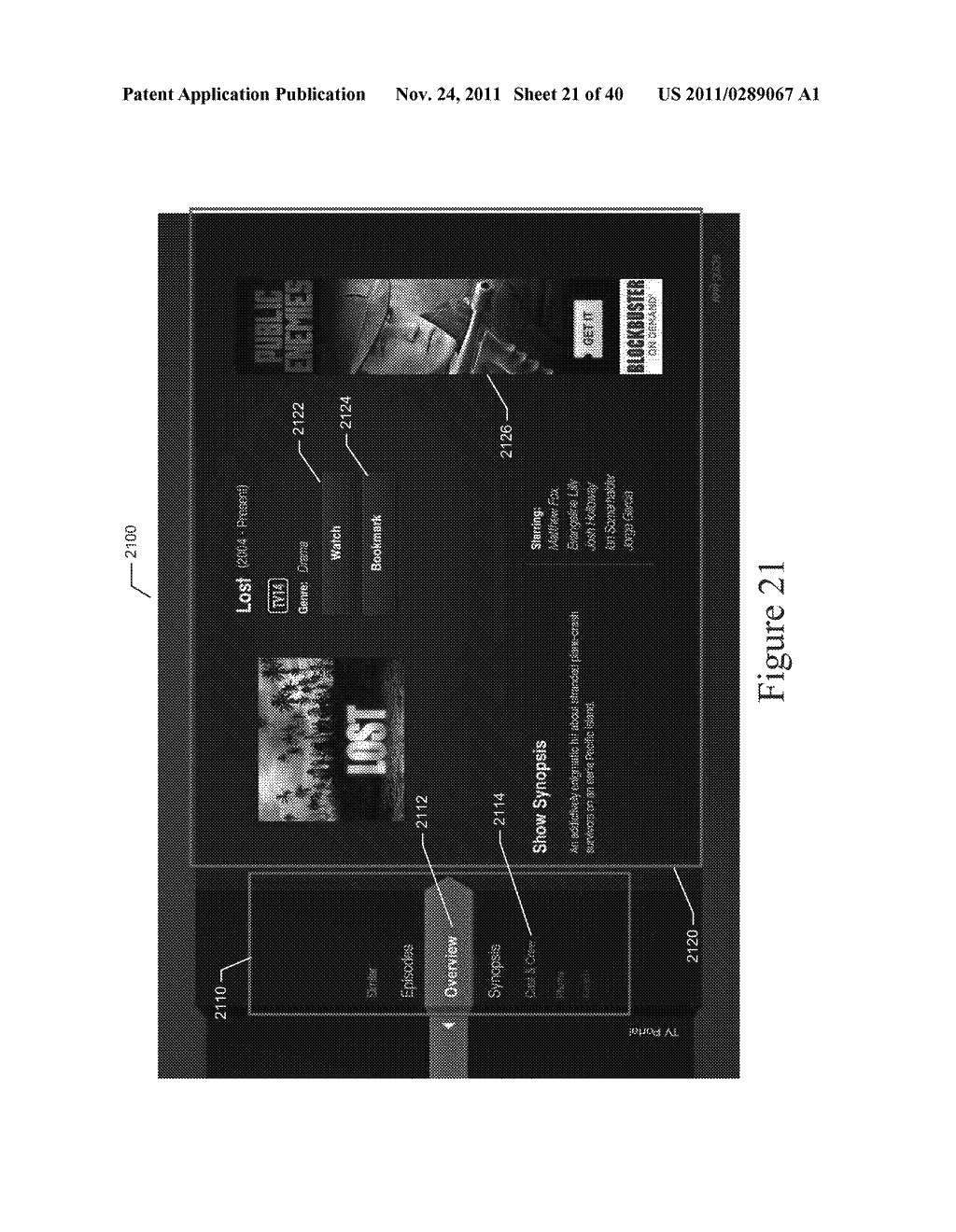 USER INTERFACE FOR CONTENT BROWSING AND SELECTION IN A SEARCH PORTAL OF A     CONTENT SYSTEM - diagram, schematic, and image 22