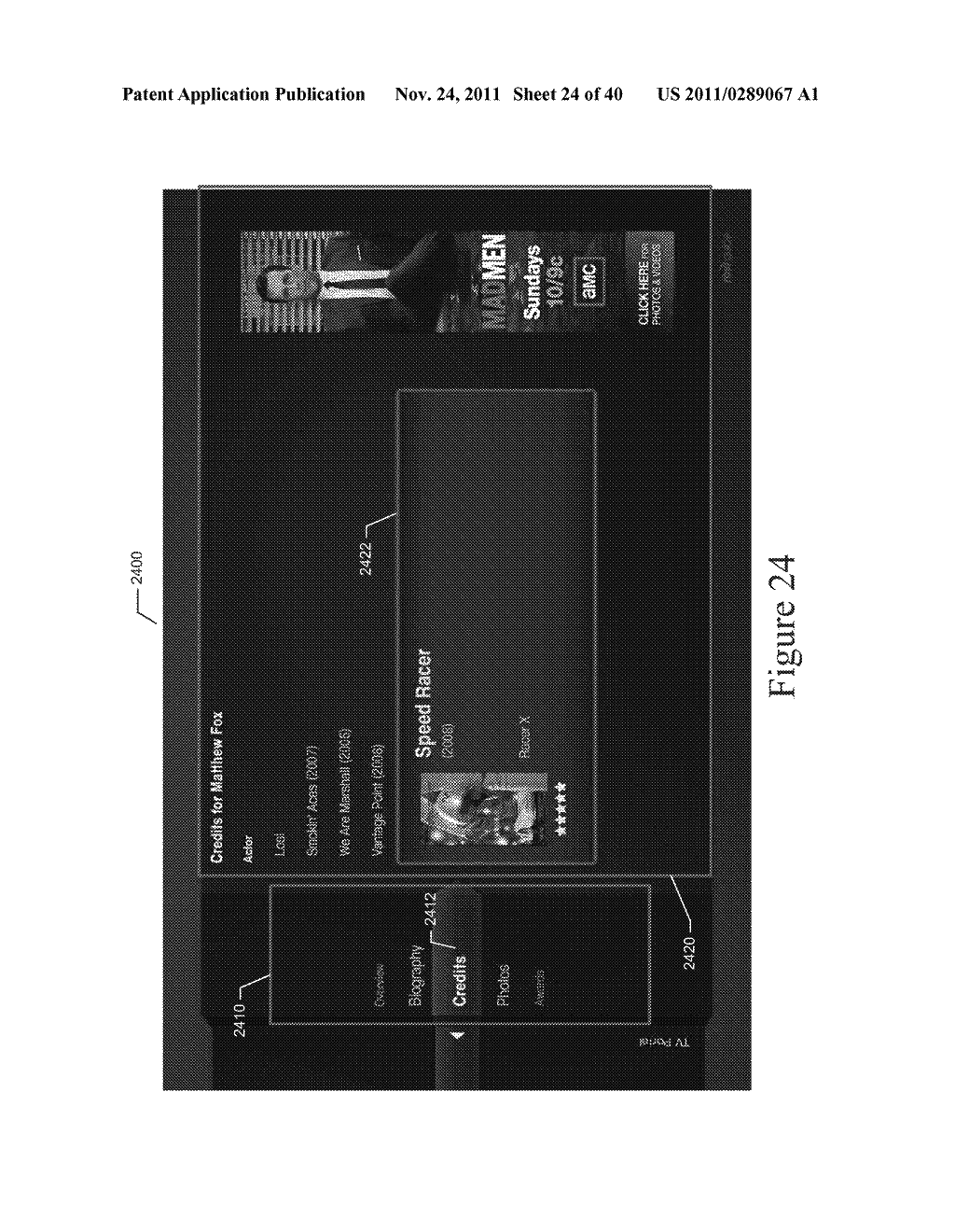 USER INTERFACE FOR CONTENT BROWSING AND SELECTION IN A SEARCH PORTAL OF A     CONTENT SYSTEM - diagram, schematic, and image 25