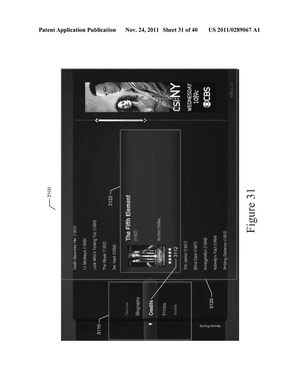 USER INTERFACE FOR CONTENT BROWSING AND SELECTION IN A SEARCH PORTAL OF A     CONTENT SYSTEM - diagram, schematic, and image 32