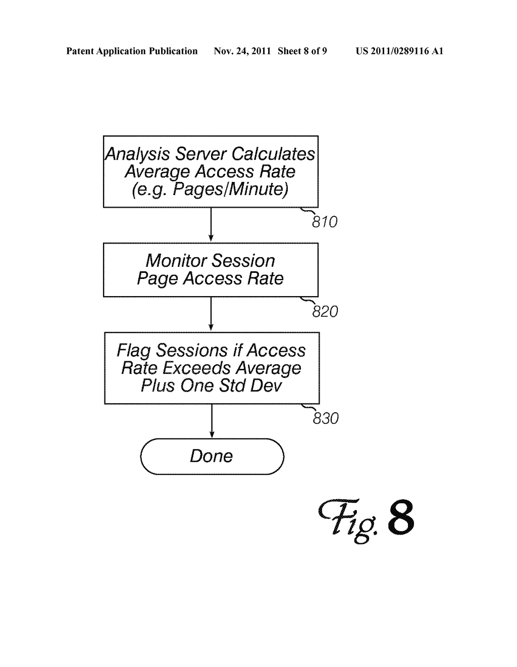 Method and Apparatus for Protecting Online Content by Detecting     Noncompliant Access Patterns - diagram, schematic, and image 09