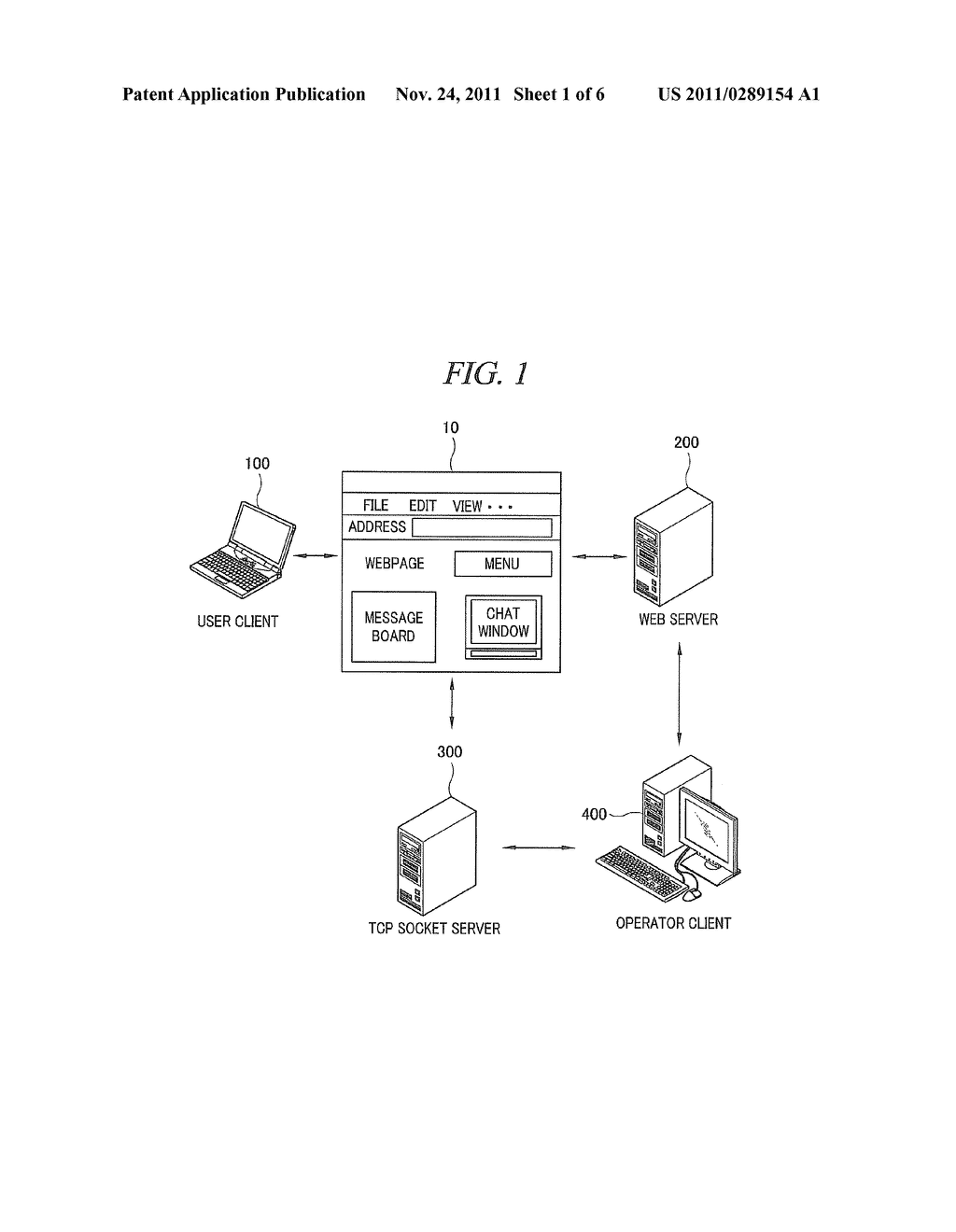 ONLINE CHATTING SYSTEM AND METHOD FOR USER CONNECTED TO WEBSITE - diagram, schematic, and image 02