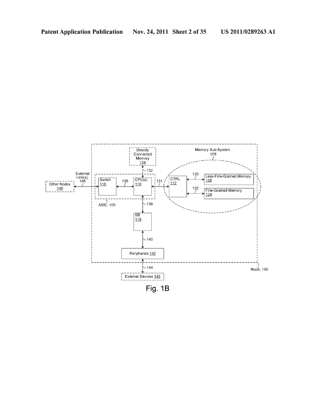 SYSTEM INCLUDING A FINE-GRAINED MEMORY AND A LESS-FINE-GRAINED MEMORY - diagram, schematic, and image 03