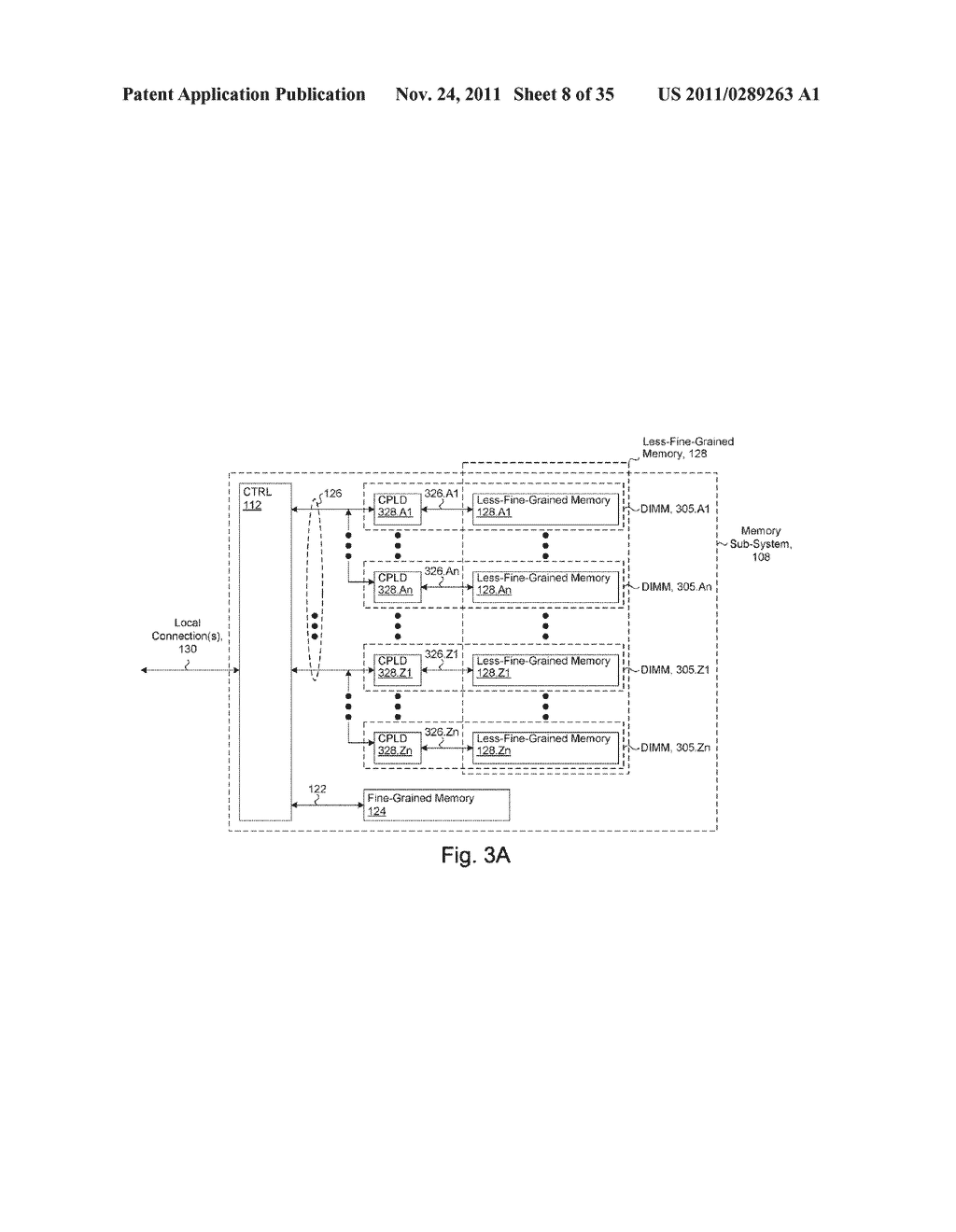 SYSTEM INCLUDING A FINE-GRAINED MEMORY AND A LESS-FINE-GRAINED MEMORY - diagram, schematic, and image 09