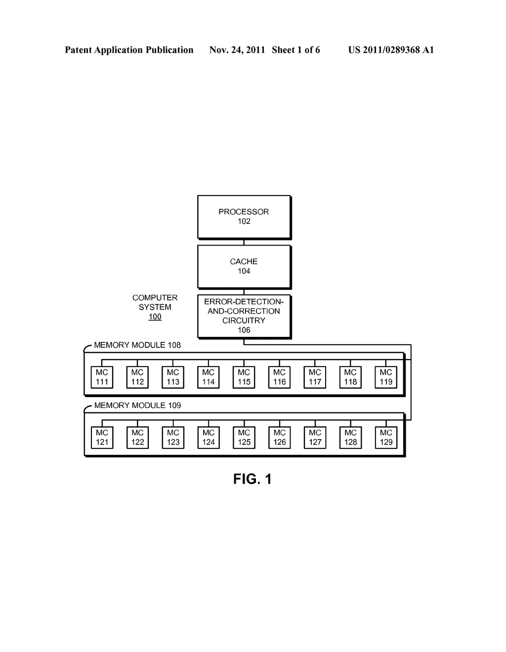 MEMORY SYSTEM THAT SUPPORTS PROBALISTIC COMPONENT-FAILURE CORRECTION WITH     PARTIAL-COMPONENT SPARING - diagram, schematic, and image 02