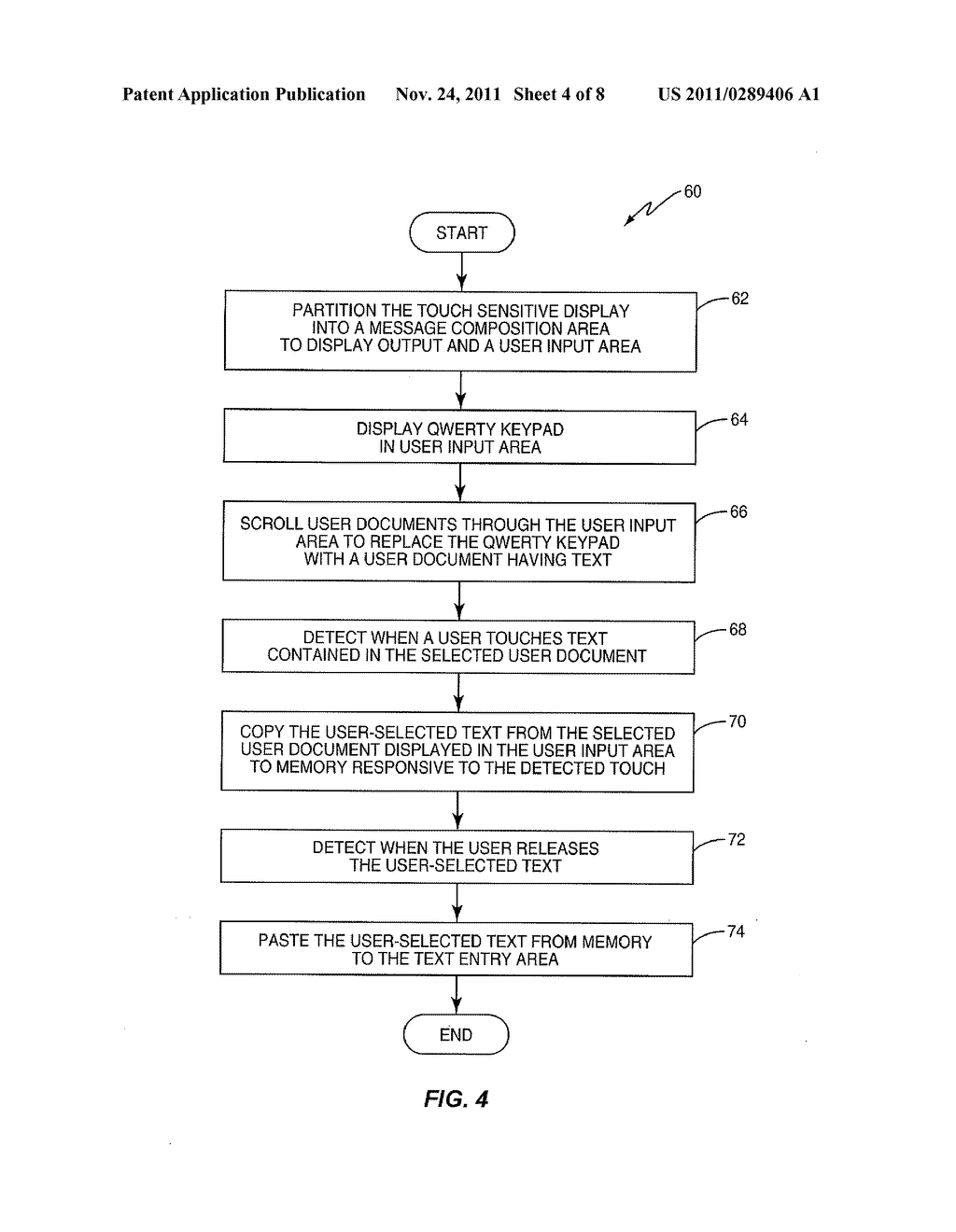 User Interface for a Touch Sensitive Display on an Electronic Device - diagram, schematic, and image 05