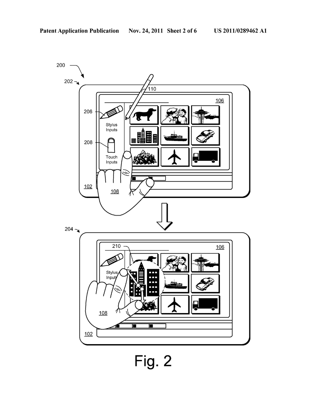 Computing Device Magnification Gesture - diagram, schematic, and image 03