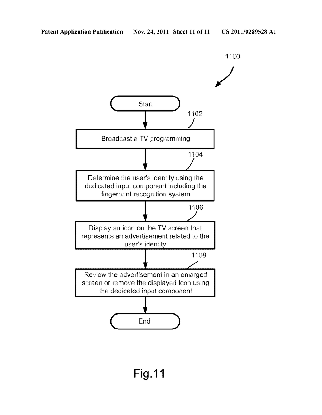 DEDICATED BUTTON OF REMOTE CONTROL FOR ADVERTISEMENT DELIVERY USING     INTERACTIVE TELEVISION - diagram, schematic, and image 12