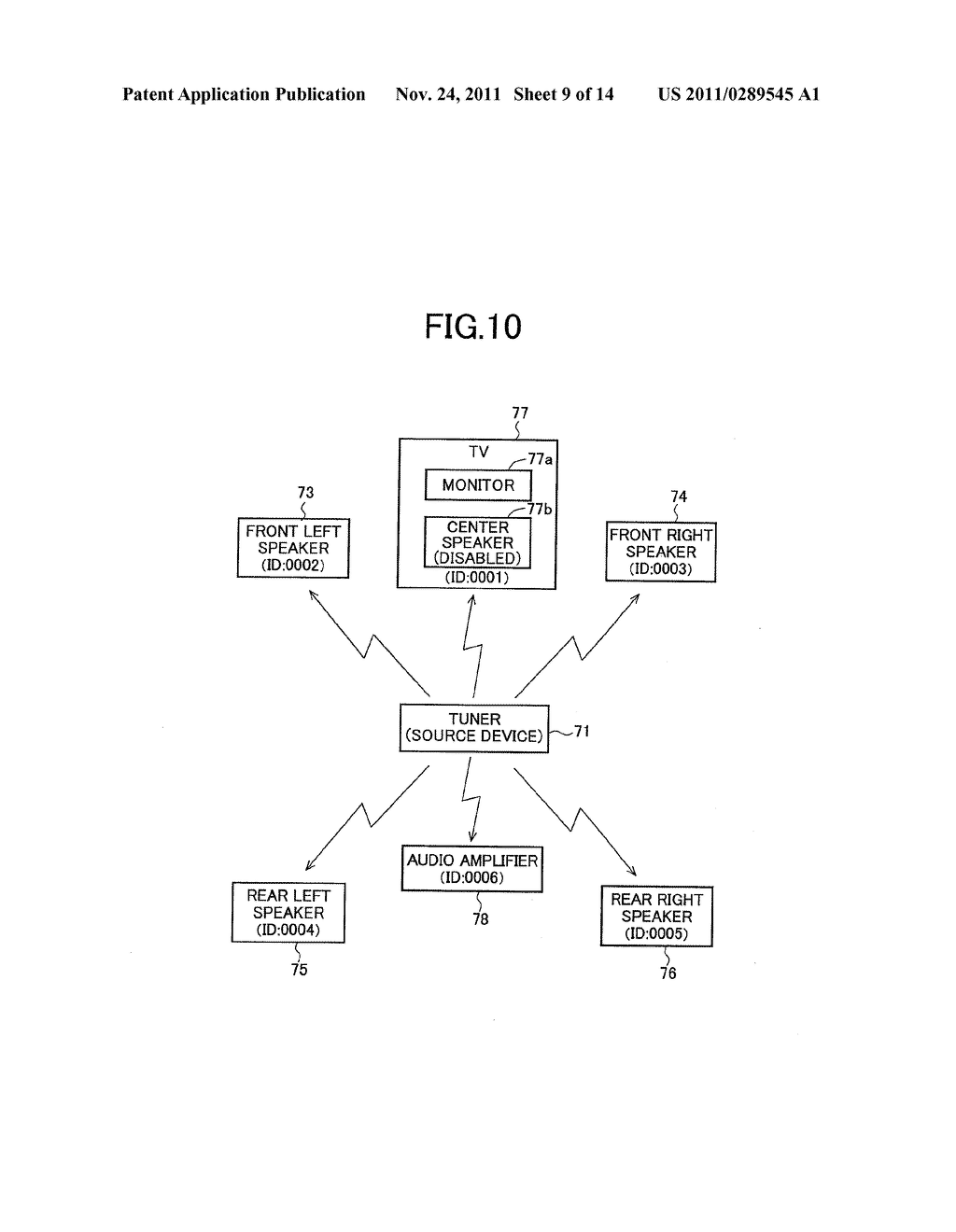 SINK DEVICE AND WIRELESS TRANSMISSION SYSTEM - diagram, schematic, and image 10