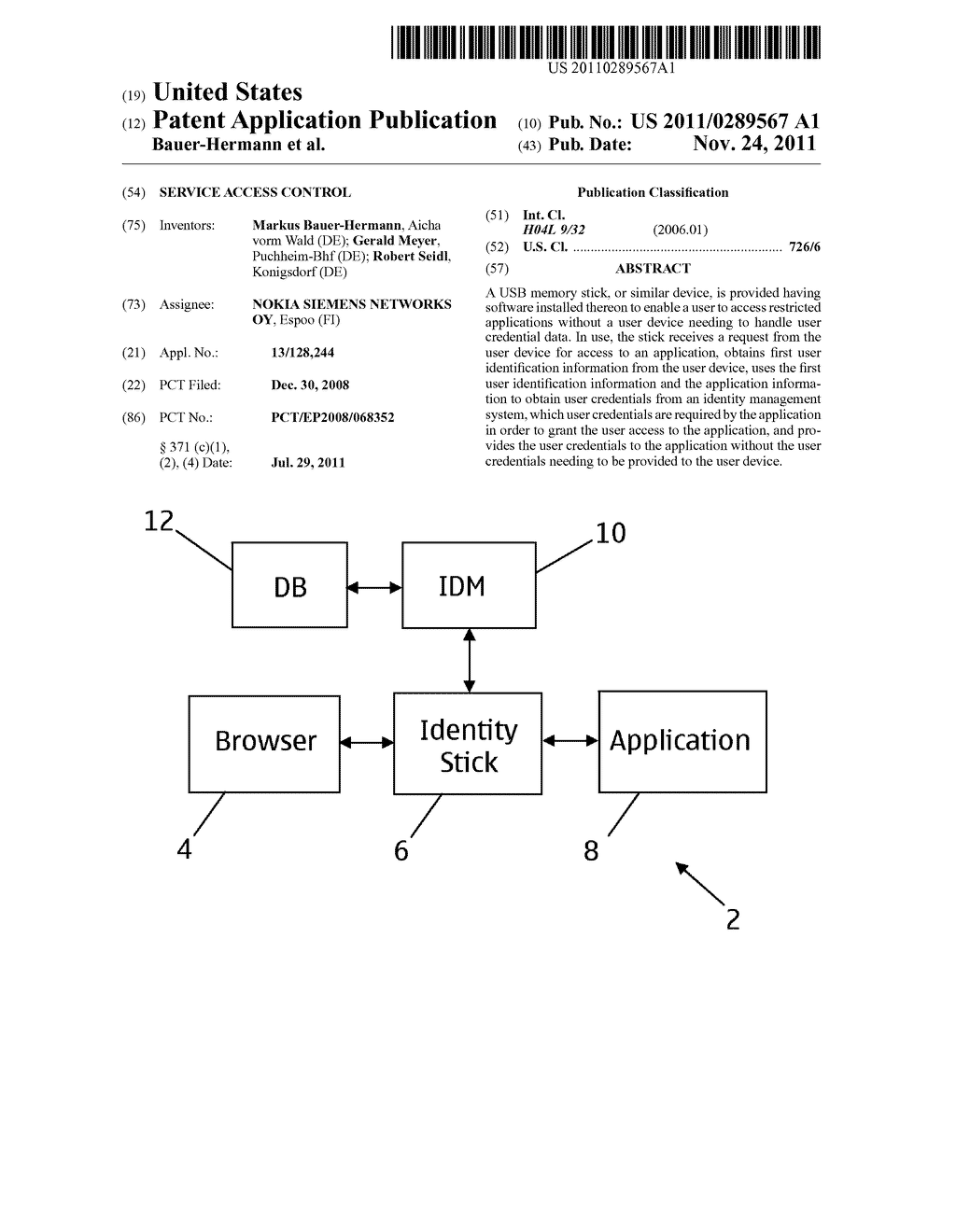 SERVICE ACCESS CONTROL - diagram, schematic, and image 01