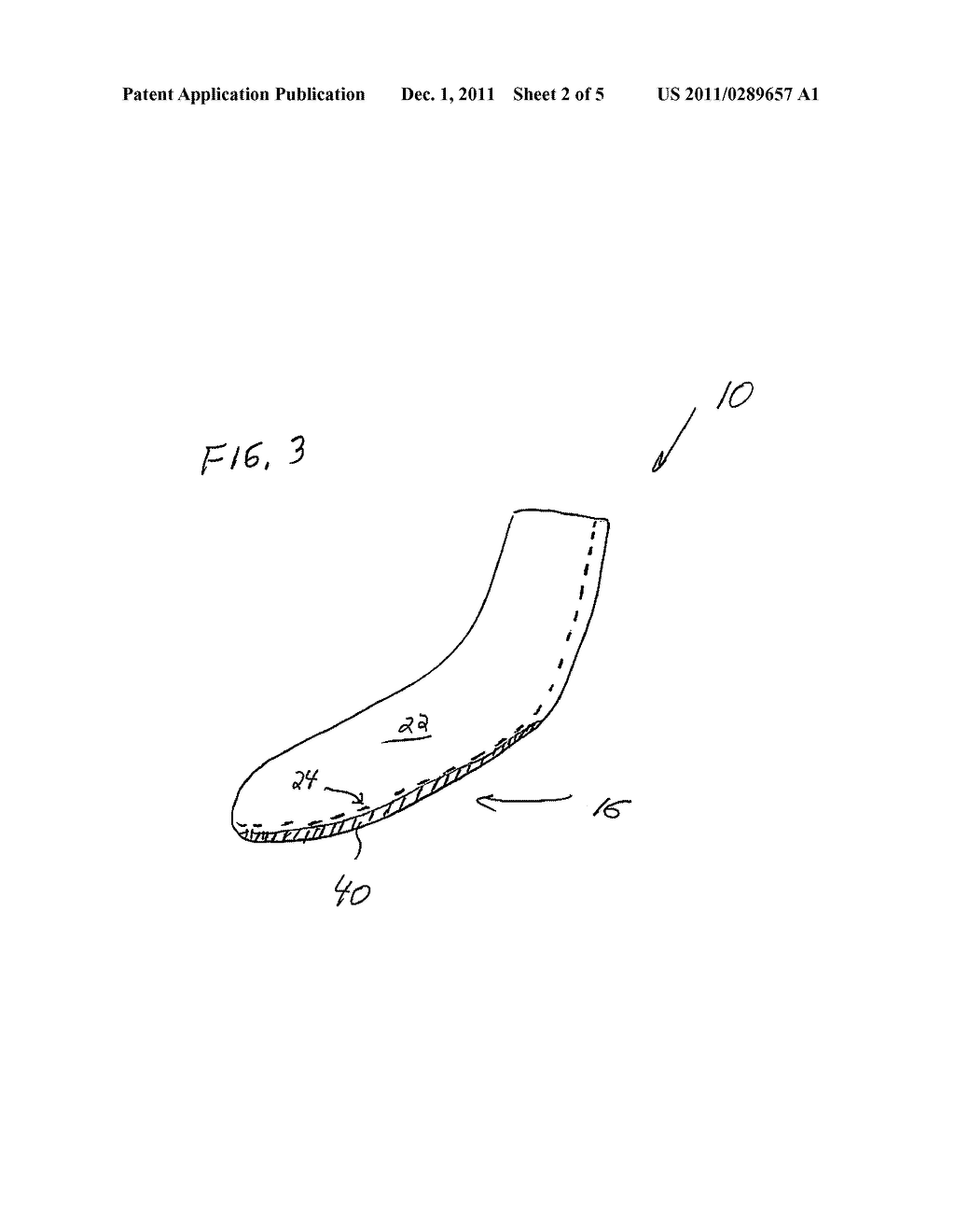 SPECIALIZED SOCK HAVING REMOVEABLE INSERT - diagram, schematic, and image 03