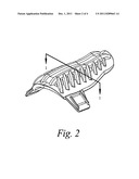 ENERGY ABSORBING AND DISPLACING STRUCTURE FOR ATHLETIC PROTECTIVE     EQUIPMENT diagram and image