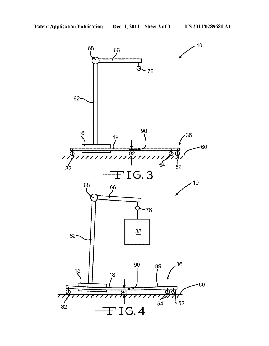 CASTER ARRANGEMENT FOR A BARIATRIC LIFT DEVICE - diagram, schematic, and image 03