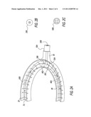 U-shape disposable toothbrush head diagram and image