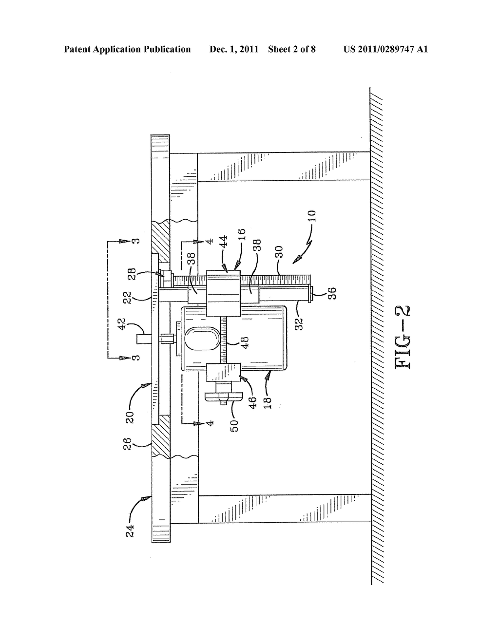 METHOD OF CHANGING THE DISTANCE BETWEEN A ROTARY CUTTING TOOL AND A WORK     SURFACE - diagram, schematic, and image 03