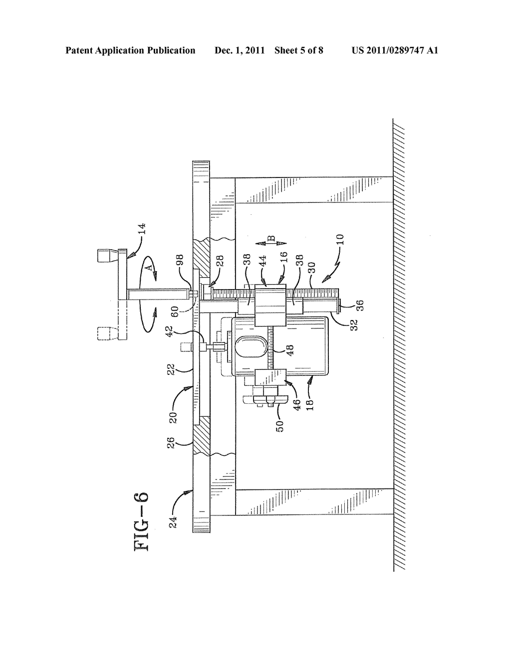 METHOD OF CHANGING THE DISTANCE BETWEEN A ROTARY CUTTING TOOL AND A WORK     SURFACE - diagram, schematic, and image 06
