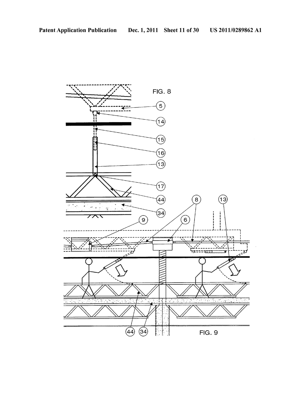 CONSTRUCTION SYSTEM AND METHOD FOR MULTI-FLOOR BUILDINGS - diagram, schematic, and image 12