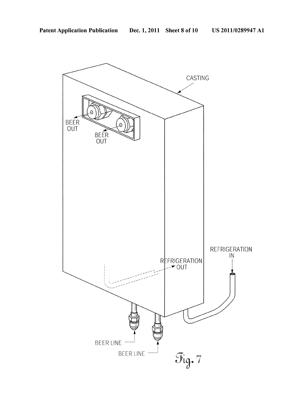 Temperature-controlled beverage dispenser - diagram, schematic, and image 09