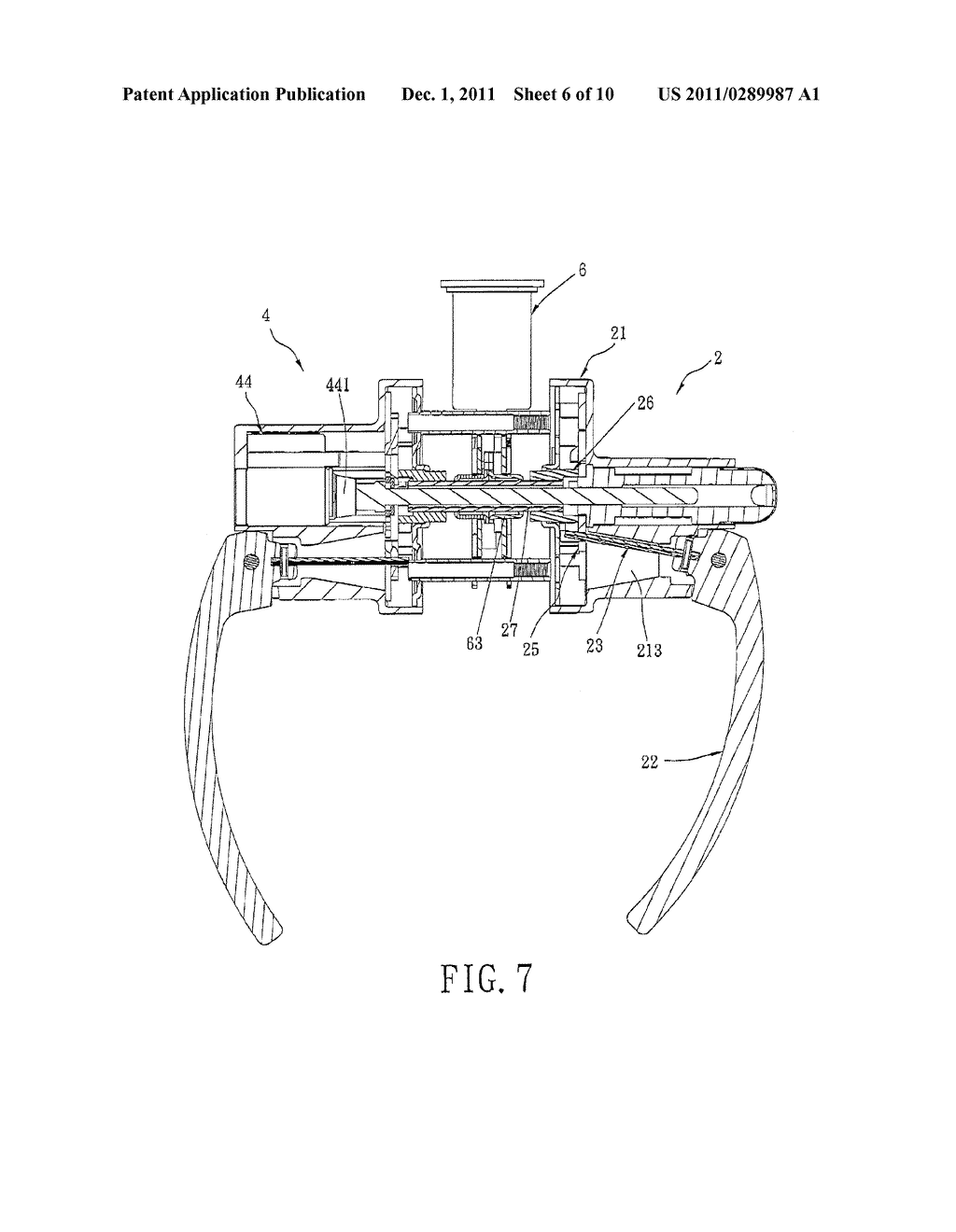 DOOR LOCK ASSEMBLY HAVING PUSH/PULL HANDLES - diagram, schematic, and image 07