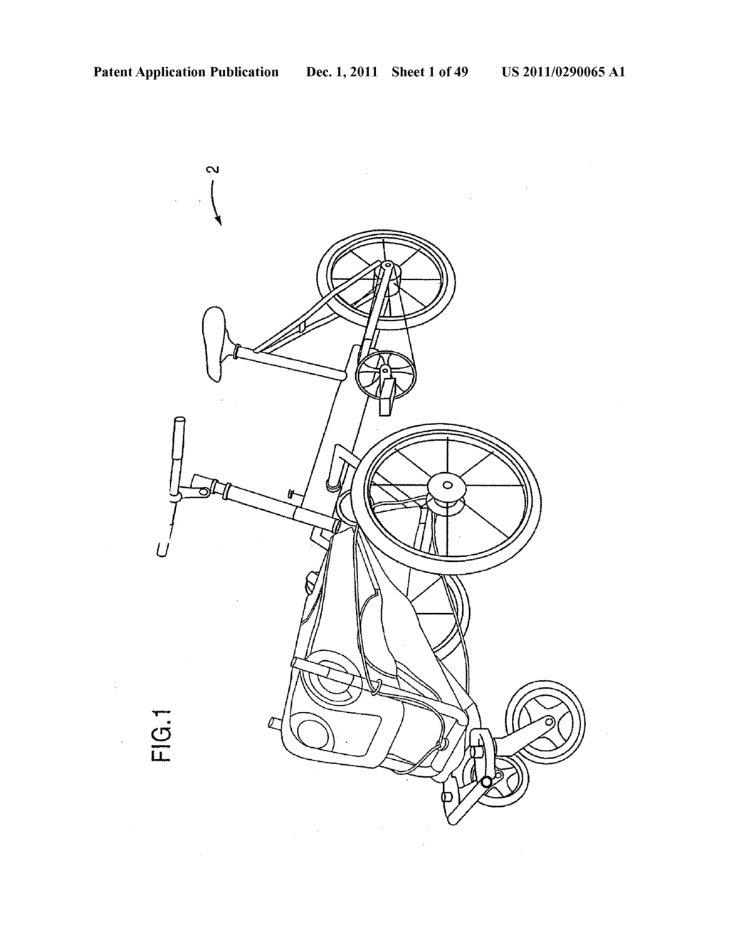 Cable Splicing Assembly for Convertible Stroller-Cycle - diagram, schematic, and image 02