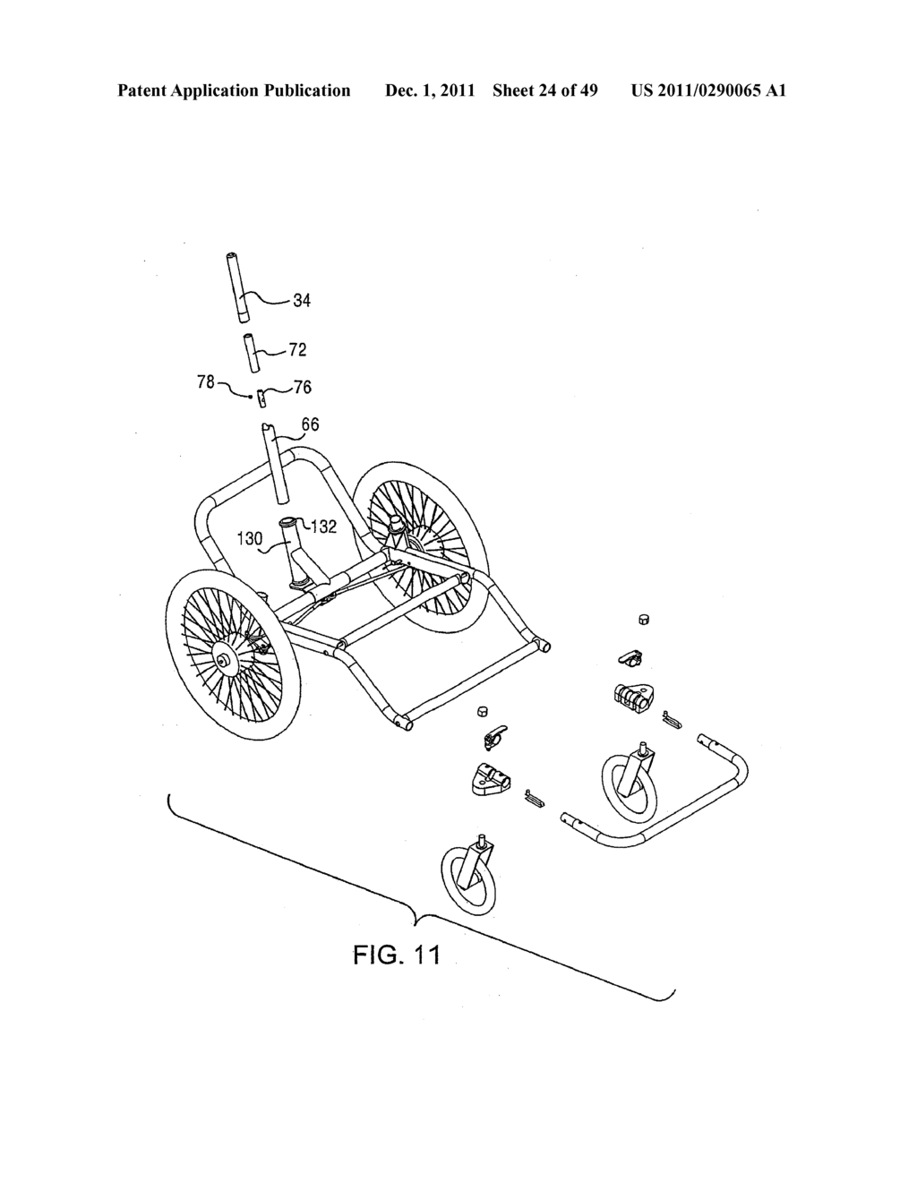 Cable Splicing Assembly for Convertible Stroller-Cycle - diagram, schematic, and image 25