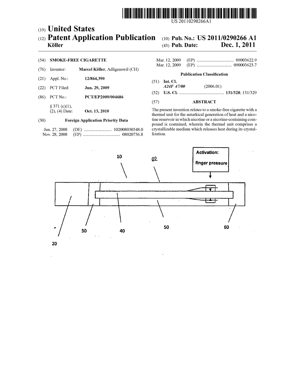 SMOKE-FREE CIGARETTE - diagram, schematic, and image 01