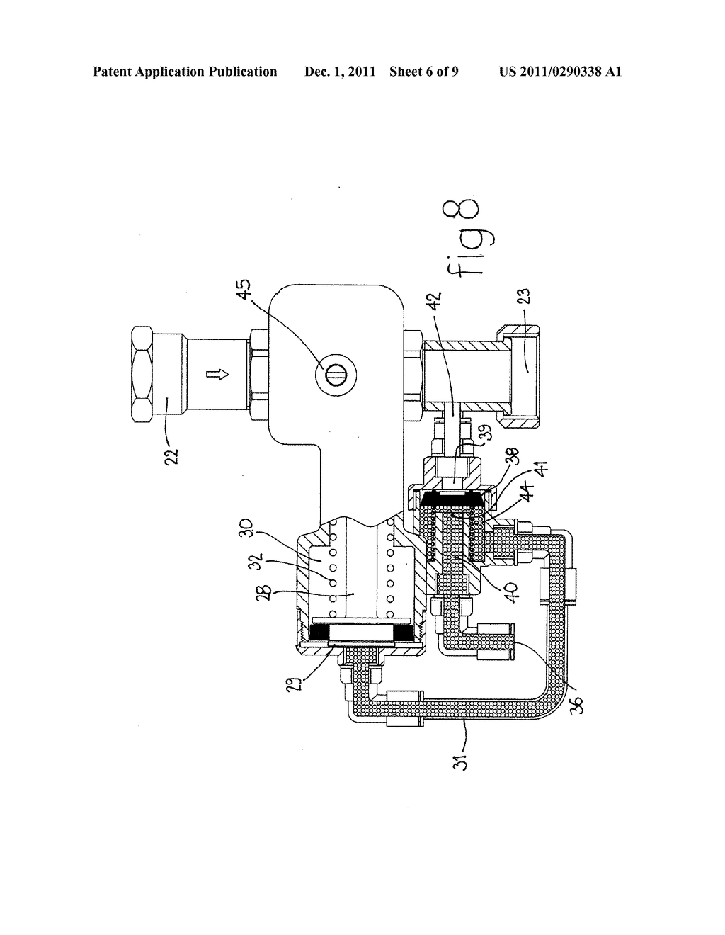 WATER SUPPLY SYSTEM UTILIZING COLLECTED STORED WATER AND MAINS WATER     SUPPLY - diagram, schematic, and image 07