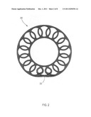 Skew symmetric non-pneumatic tire diagram and image