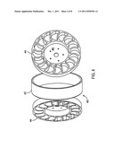 Skew symmetric non-pneumatic tire diagram and image