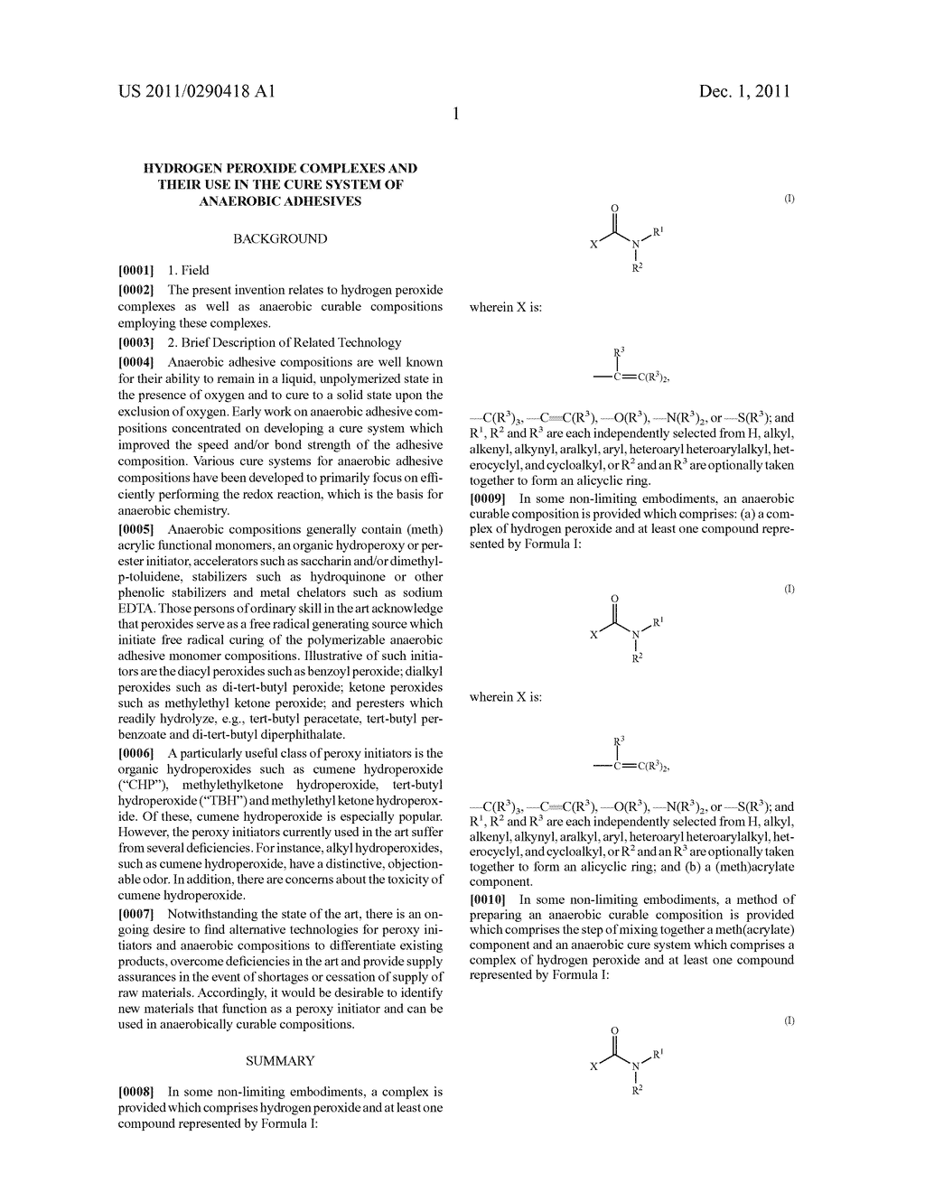 HYDROGEN PEROXIDE COMPLEXES AND THEIR USE IN THE CURE SYSTEM OF ANAEROBIC     ADHESIVES - diagram, schematic, and image 05