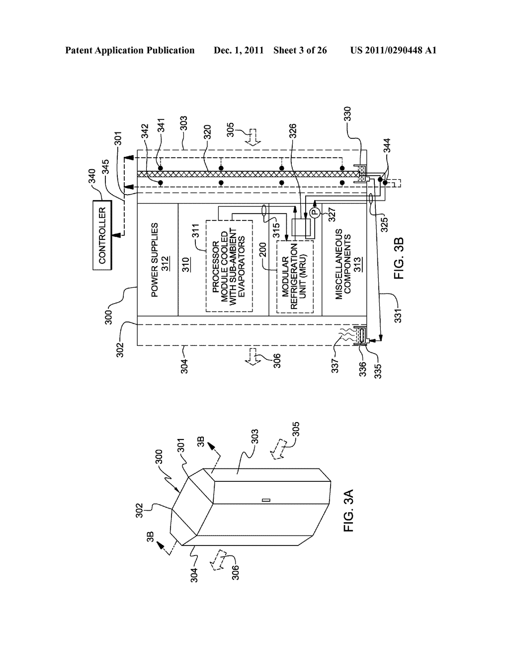 DEHUMIDIFYING COOLING APPARATUS AND METHOD FOR AN ELECTRONICS RACK - diagram, schematic, and image 04