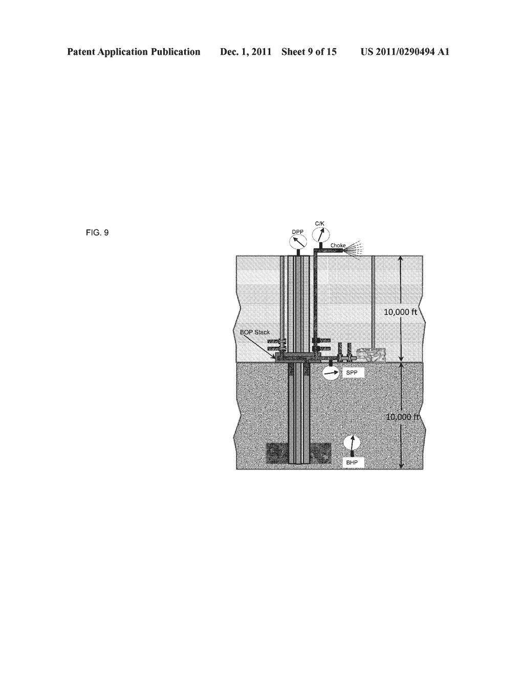 METHOD FOR CIRCULATING A FLUID ENTRY OUT OF A SUBSURFACE WELLBORE WITHOUT     SHUTTING IN THE WELLBORE - diagram, schematic, and image 10