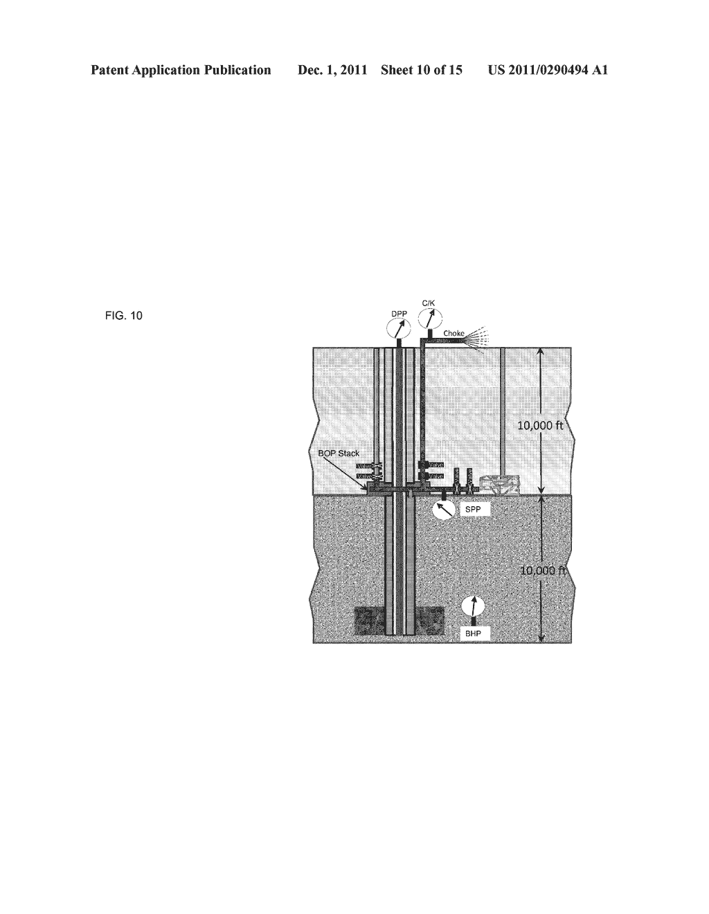 METHOD FOR CIRCULATING A FLUID ENTRY OUT OF A SUBSURFACE WELLBORE WITHOUT     SHUTTING IN THE WELLBORE - diagram, schematic, and image 11