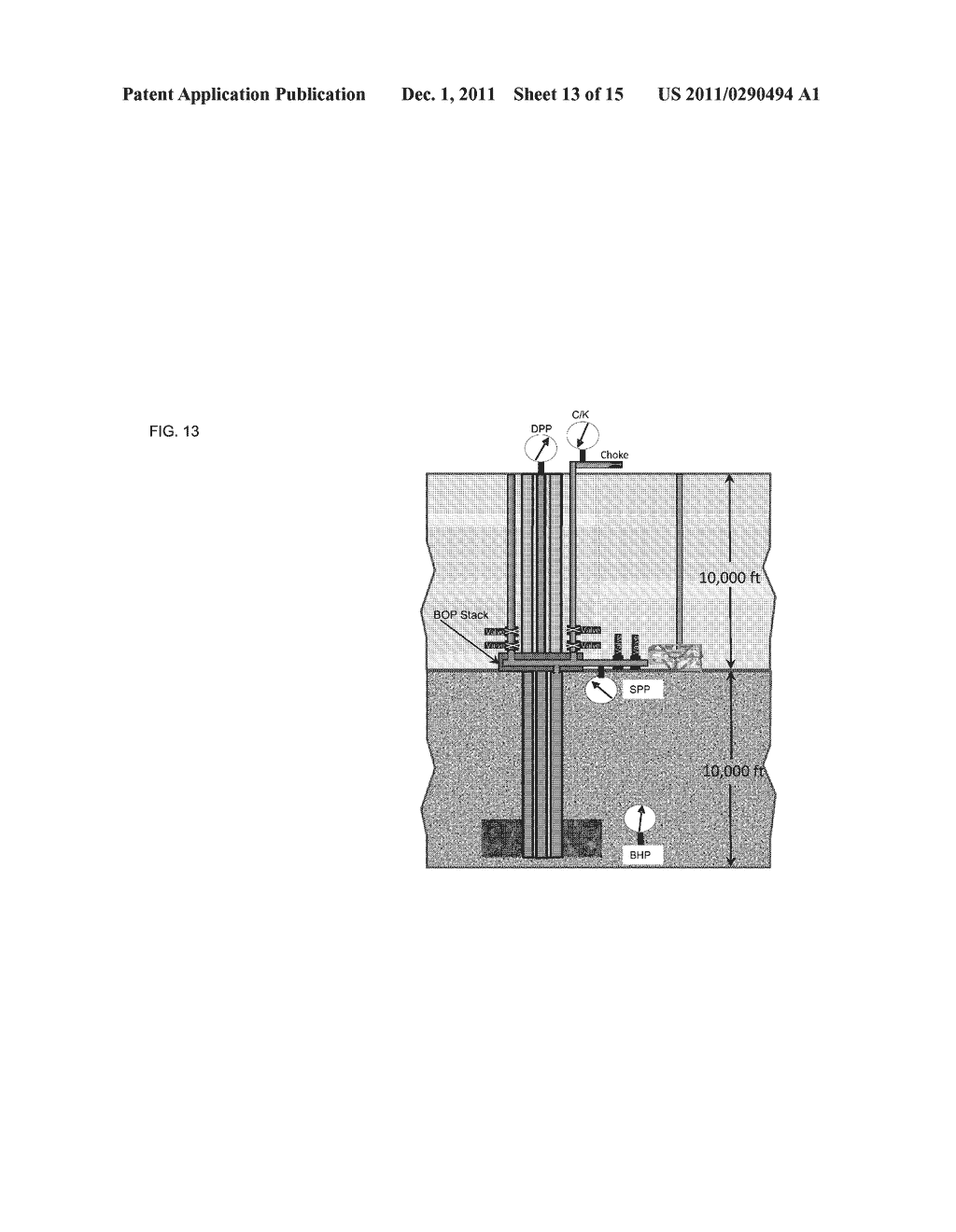 METHOD FOR CIRCULATING A FLUID ENTRY OUT OF A SUBSURFACE WELLBORE WITHOUT     SHUTTING IN THE WELLBORE - diagram, schematic, and image 14
