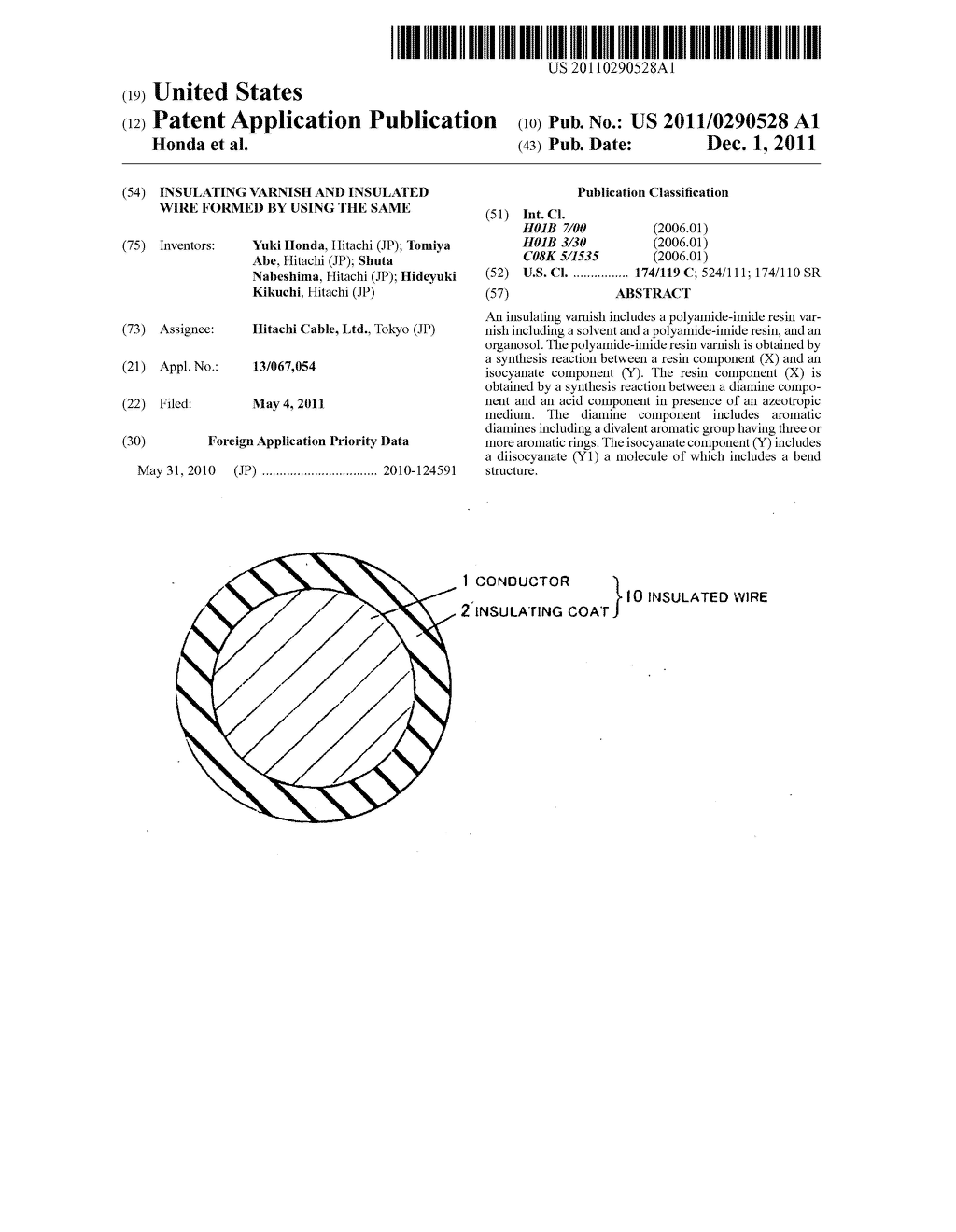 Insulating varnish and insulated wire formed by using the same - diagram, schematic, and image 01