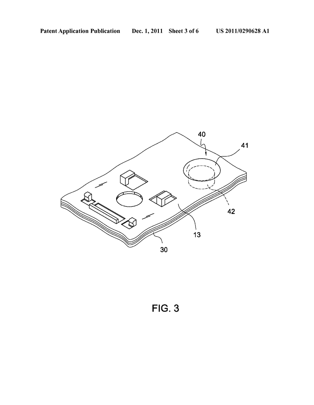 MEMBRANE KEYBOARD WITH PARTS BEING FIXEDLY SECURED TOGETHER - diagram, schematic, and image 04