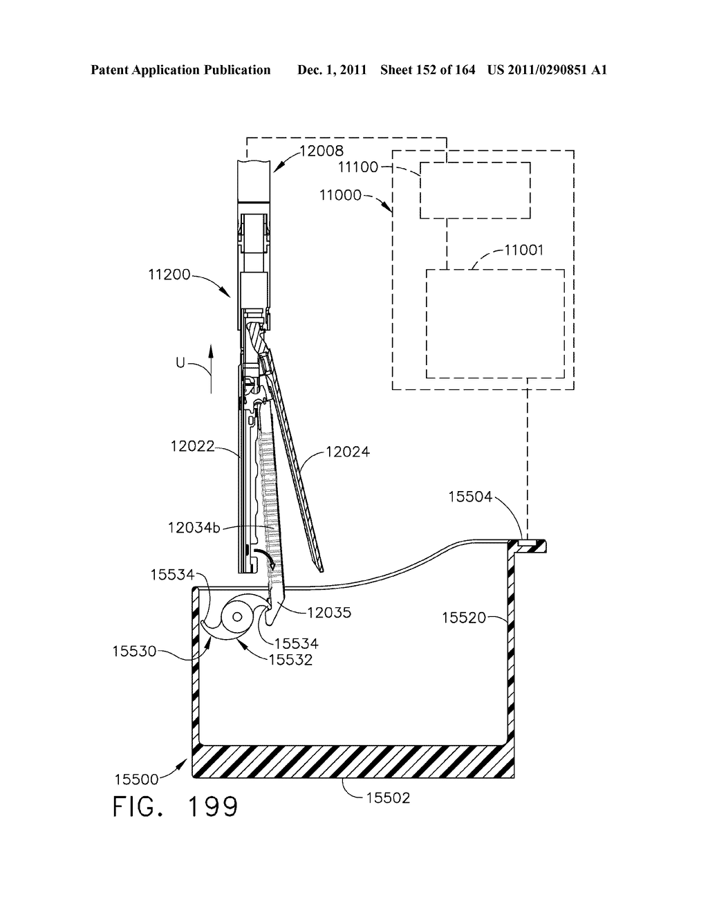 ROBOTICALLY-CONTROLLED SURGICAL STAPLING DEVICES THAT PRODUCE FORMED     STAPLES HAVING DIFFERENT LENGTHS - diagram, schematic, and image 153