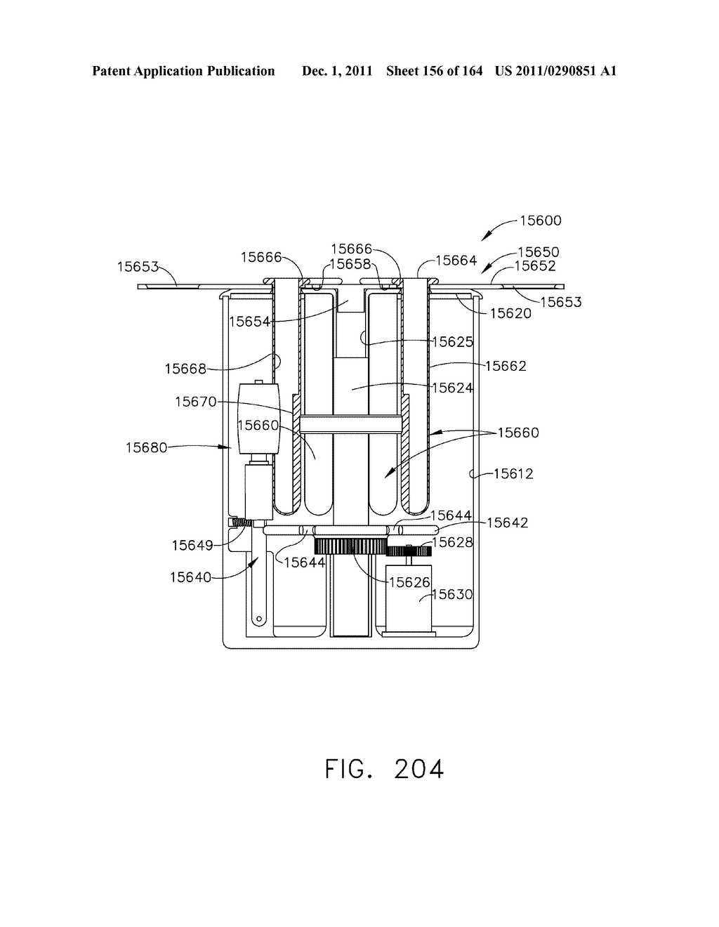 ROBOTICALLY-CONTROLLED SURGICAL STAPLING DEVICES THAT PRODUCE FORMED     STAPLES HAVING DIFFERENT LENGTHS - diagram, schematic, and image 157