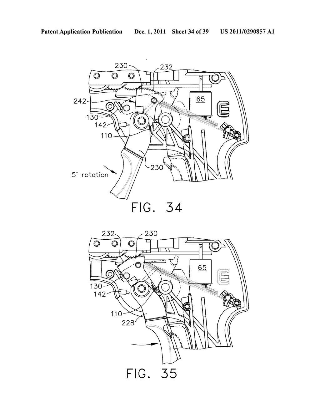 MOTOR-DRIVEN SURGICAL CUTTING AND FASTENING INSTRUMENT WITH TACTILE     POSITION FEEDBACK - diagram, schematic, and image 35