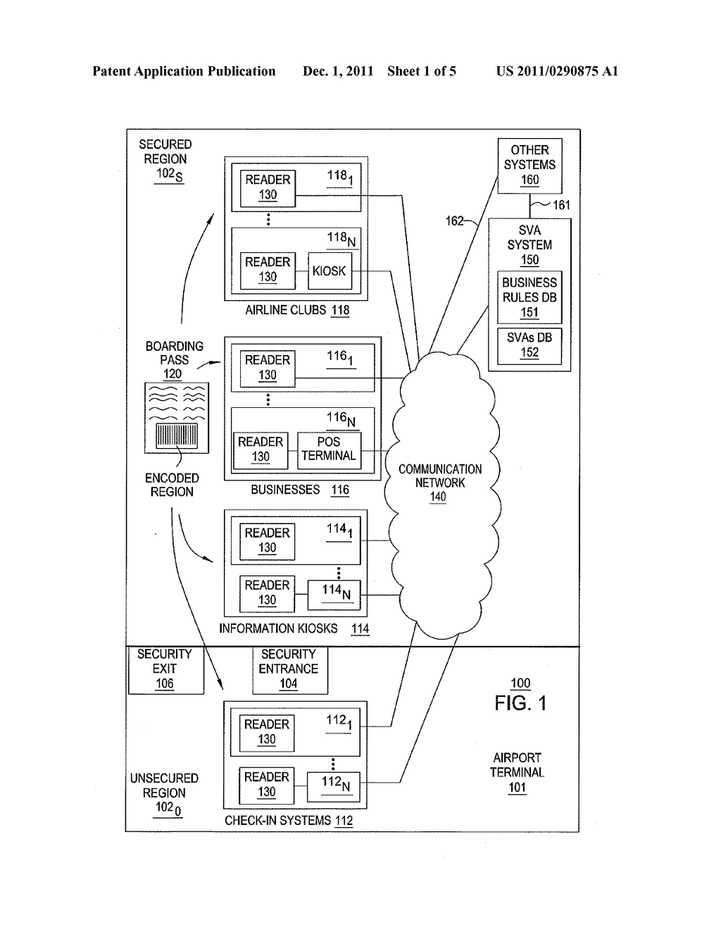 METHOD AND APPARATUS FOR USING BOARDING PASSES TO APPLY BUSINESS RULES - diagram, schematic, and image 02