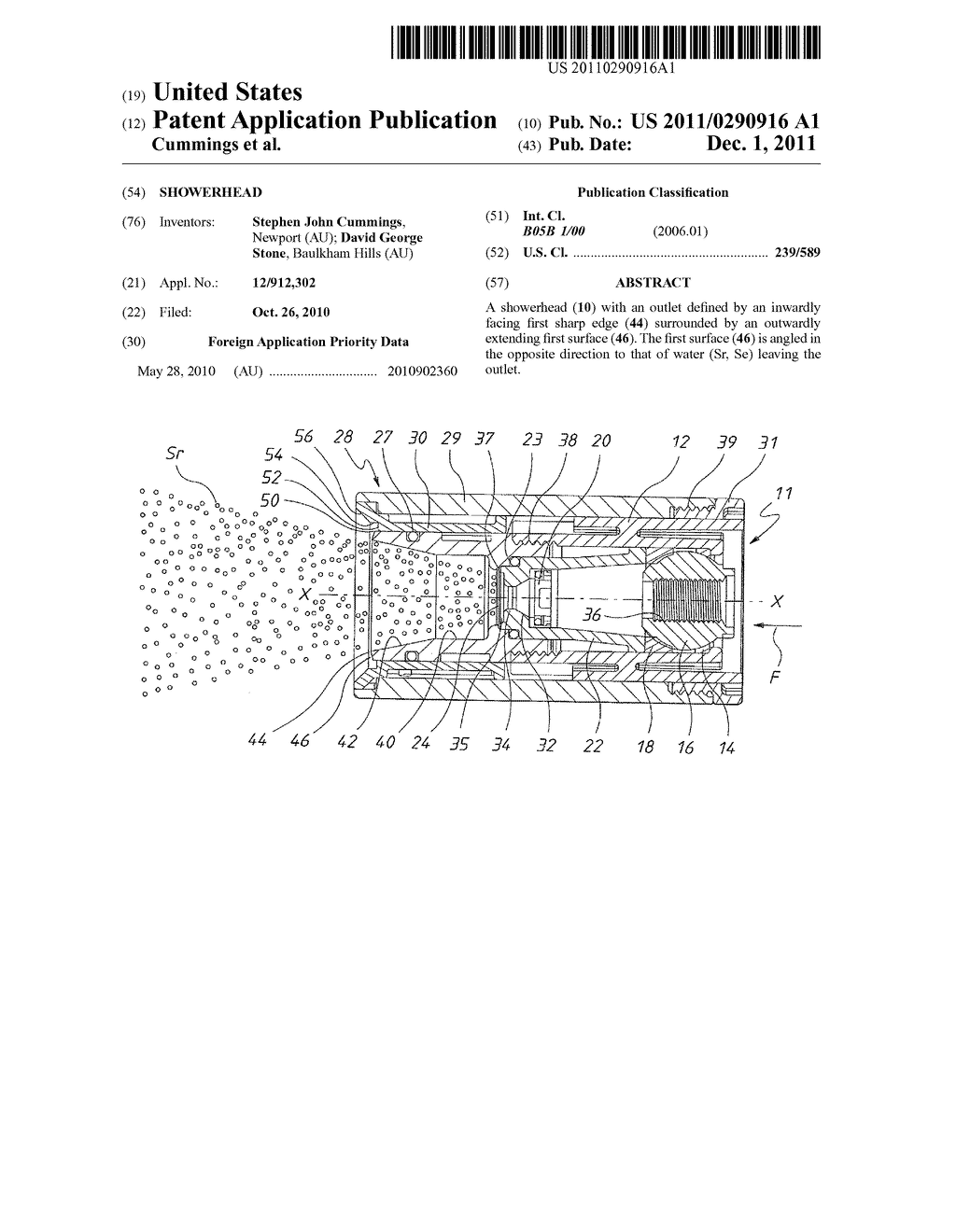 Showerhead - diagram, schematic, and image 01