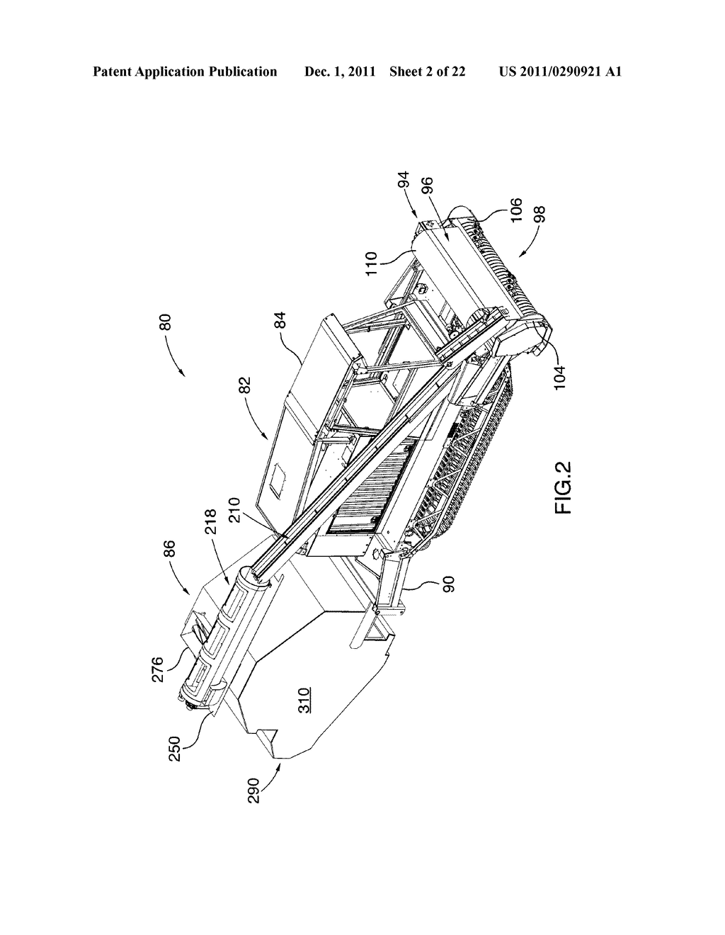 APPARATUS AND METHOD FOR BRUSH CUTTING AND BALING WOOD CHIPS FORMED DURING     LAND CLEARING ACTIVITIES - diagram, schematic, and image 03