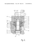 HYDRAULIC VALVE ASSEMBLY HAVING A CARTRIDGE INSERT VALVE EXHIBITING A     CLOSING ELEMENT ARRANGED IN A PRESSURE EQUALIZED MANNER diagram and image