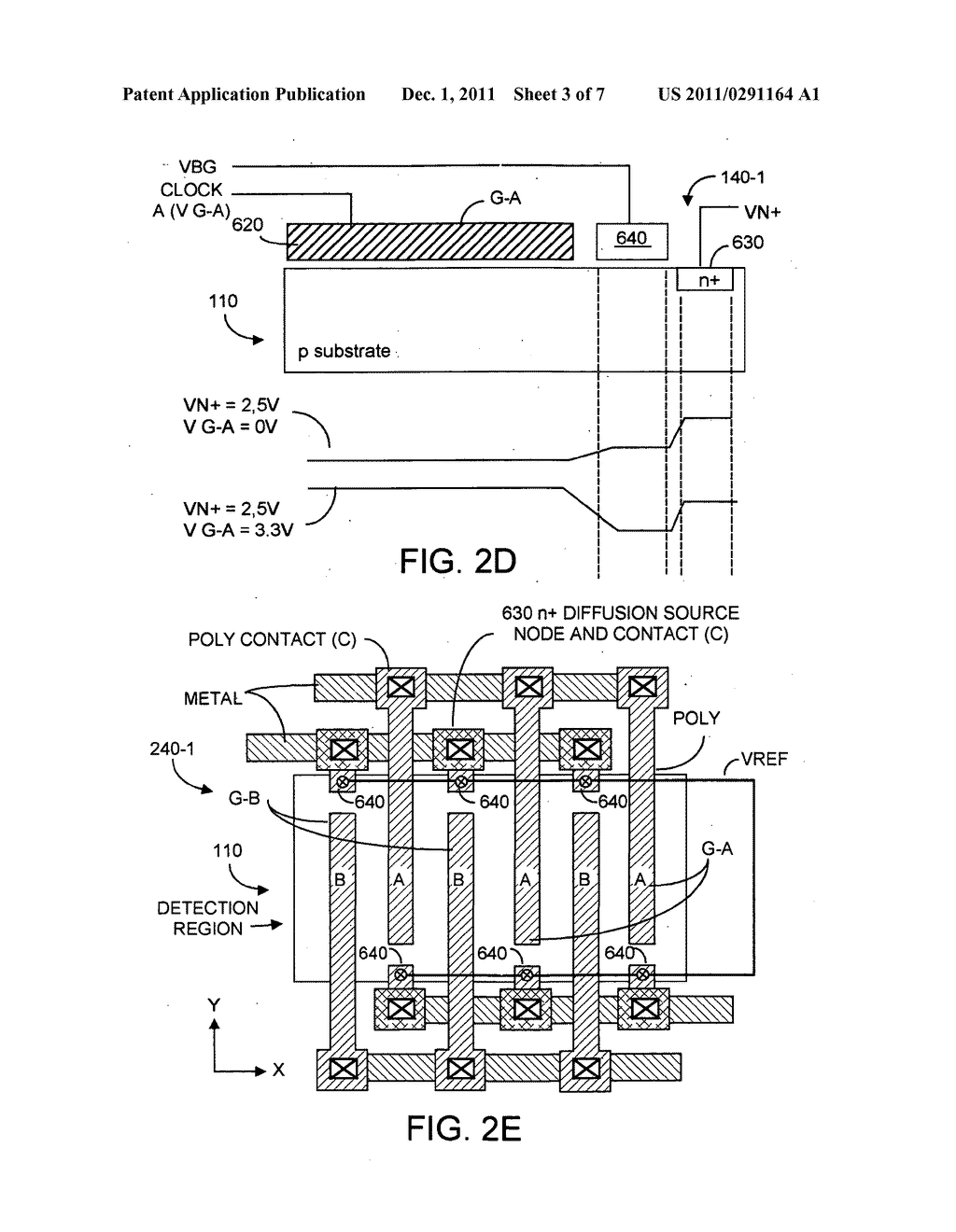 CMOS three-dimensional image sensor detectors with assured non collection     of late arriving charge, more rapid collection of other charge, and with     improved modulation contrast - diagram, schematic, and image 04