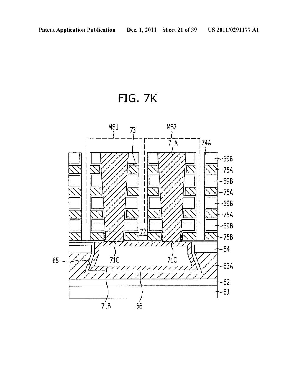 NONVOLATILE MEMORY DEVICE AND METHOD FOR FABRICATING THE SAME - diagram, schematic, and image 22