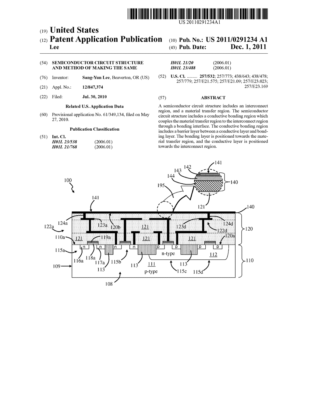 SEMICONDUCTOR CIRCUIT STRUCTURE AND METHOD OF MAKING THE SAME - diagram, schematic, and image 01