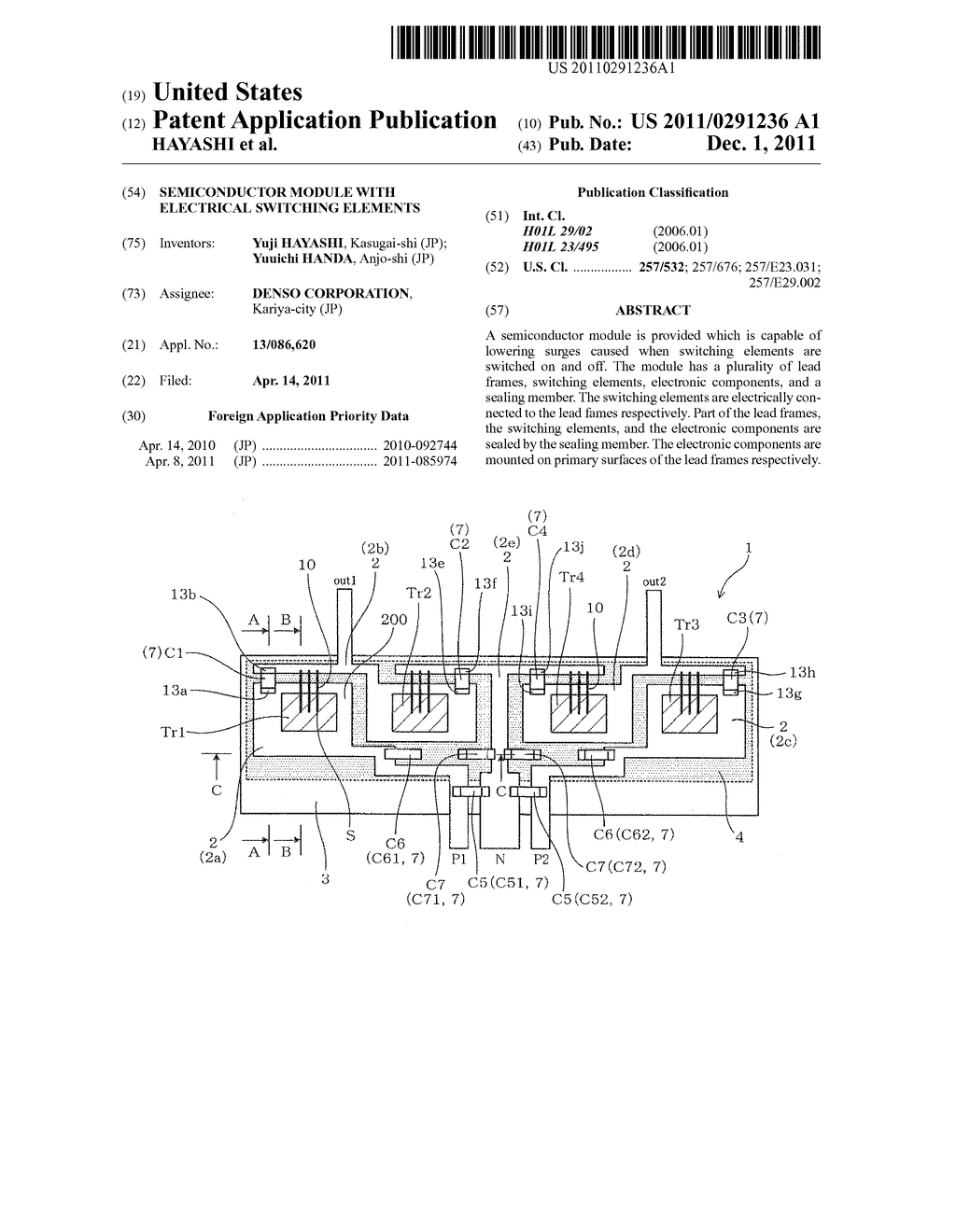 SEMICONDUCTOR MODULE WITH ELECTRICAL SWITCHING ELEMENTS - diagram, schematic, and image 01