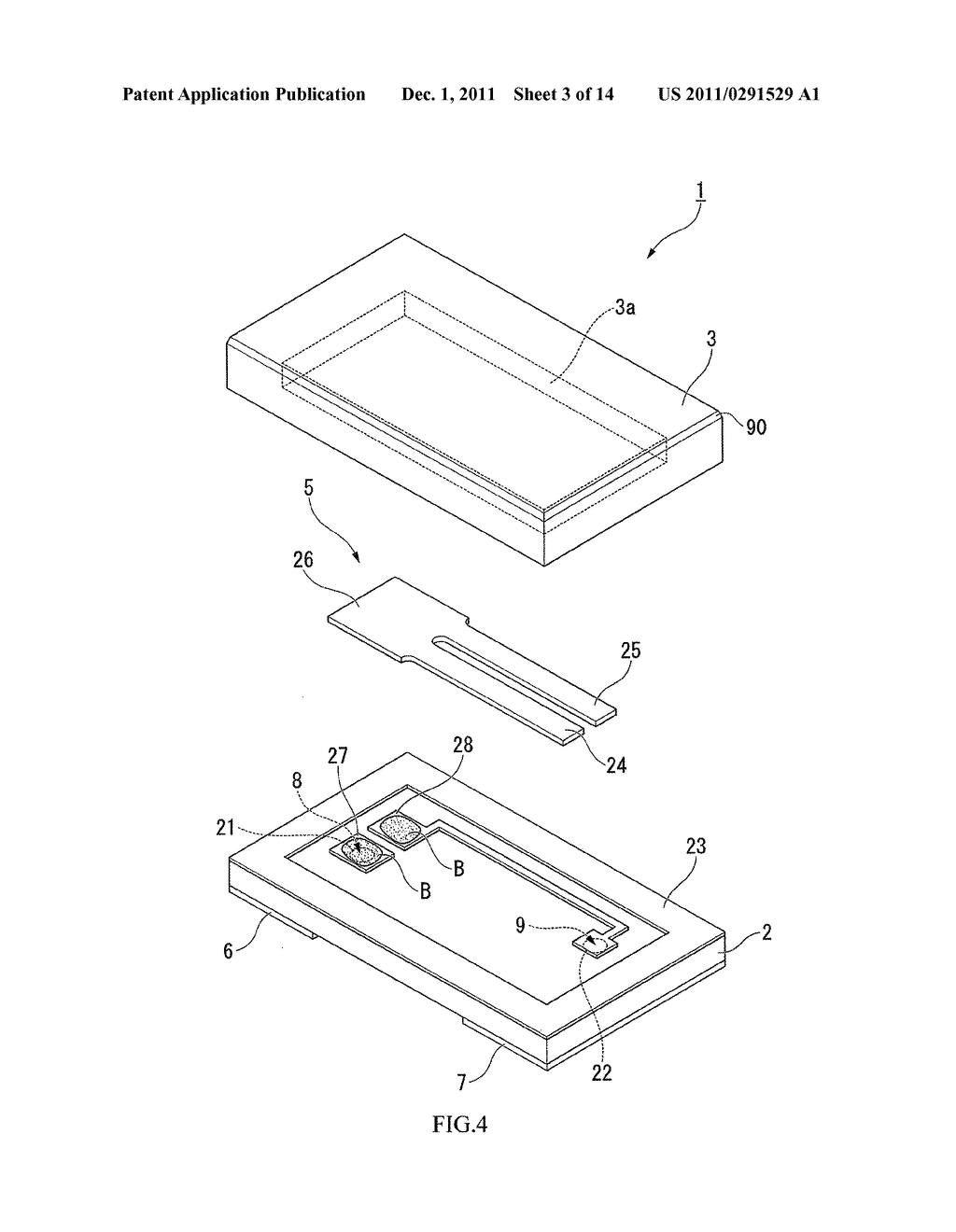 BONDED GLASS CUTTING METHOD, PACKAGE MANUFACTURING METHOD, PACKAGE,     PIEZOELECTRIC VIBRATOR, OSCILLATOR, ELECTRONIC DEVICE, AND     RADIO-CONTROLLED TIMEPIECE - diagram, schematic, and image 04
