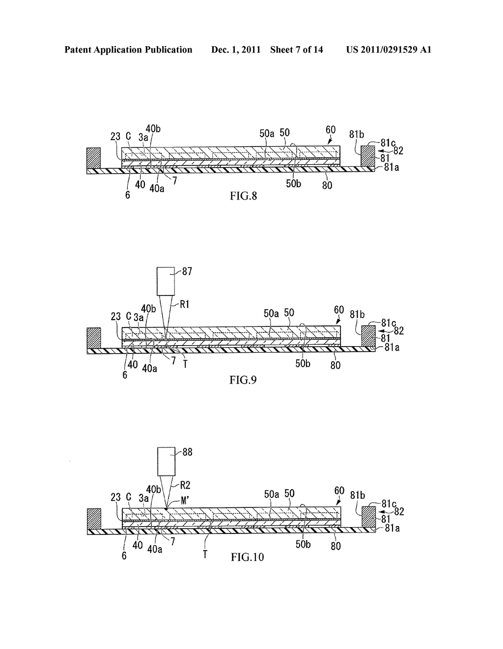 BONDED GLASS CUTTING METHOD, PACKAGE MANUFACTURING METHOD, PACKAGE,     PIEZOELECTRIC VIBRATOR, OSCILLATOR, ELECTRONIC DEVICE, AND     RADIO-CONTROLLED TIMEPIECE - diagram, schematic, and image 08